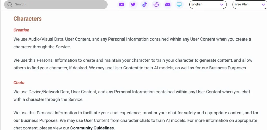 Crushon AI - Privacy Policy