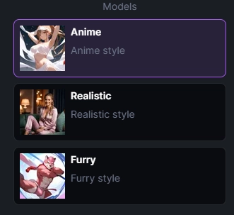 RPRP AI - Image Generation Types