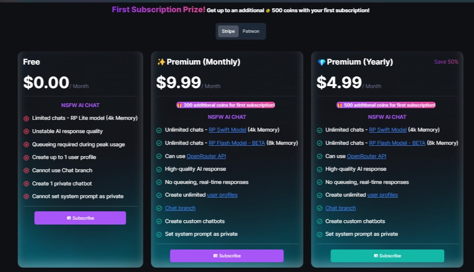 RPRP AI - Pricing Plan