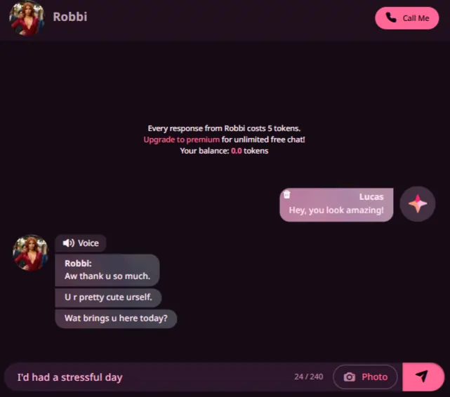 Fantasy AI - Conversation With AI Character Robbi