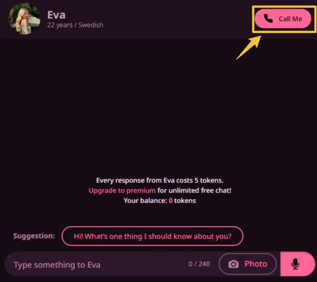 Fantasy AI - Voice Call Feature