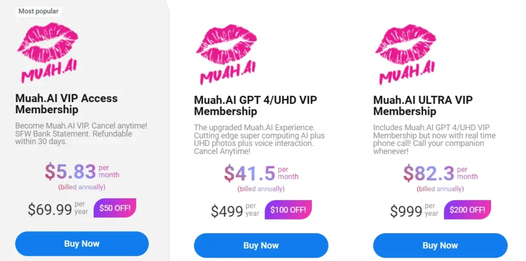 Muah AI - Pricing Plan