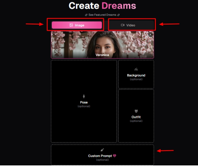 OurDream AI - Image and Video Generation Feature