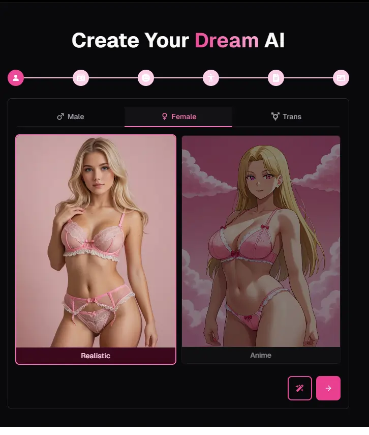 Ourdream AI - Character Customization Type