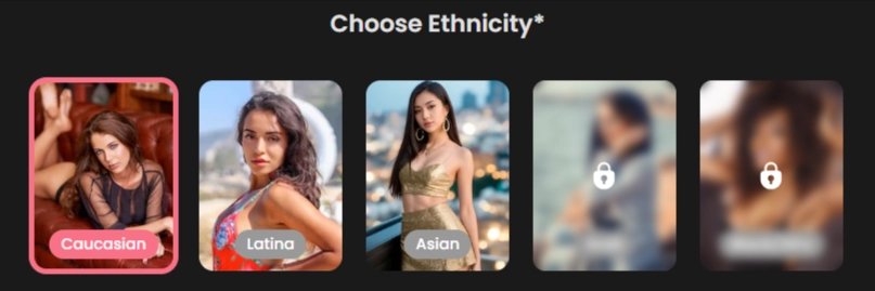 Candy AI - AI Character Ethnicity