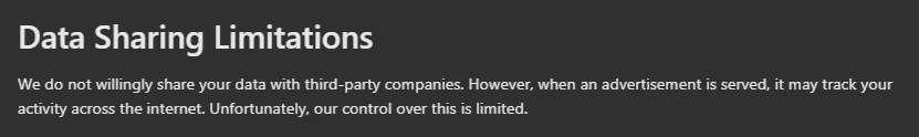 Pornworks AI - Data Sharing Limitations