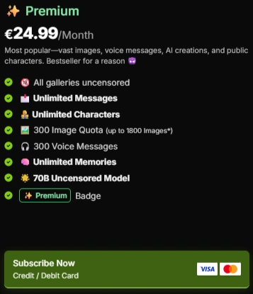 Soulkyn AI - Premium Pricing