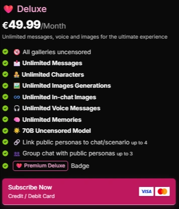 Soulkyn Deluxe Pricing