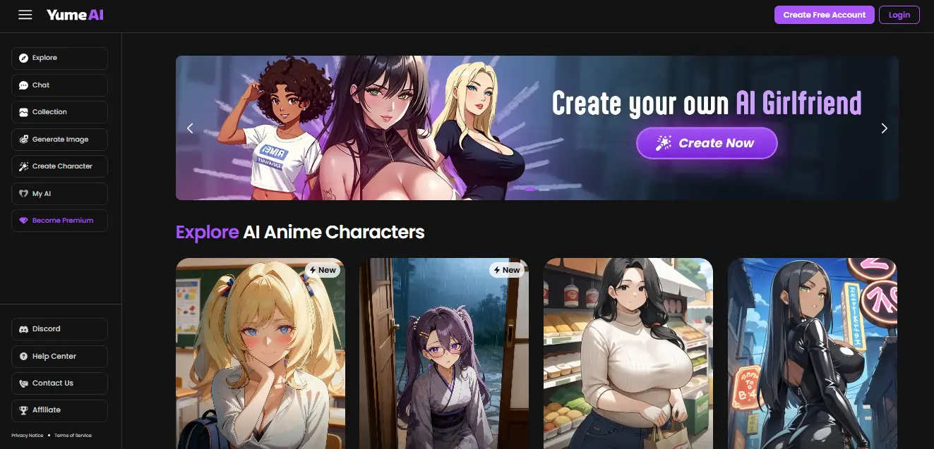 Best AI Sex Websites 9 Yume AI