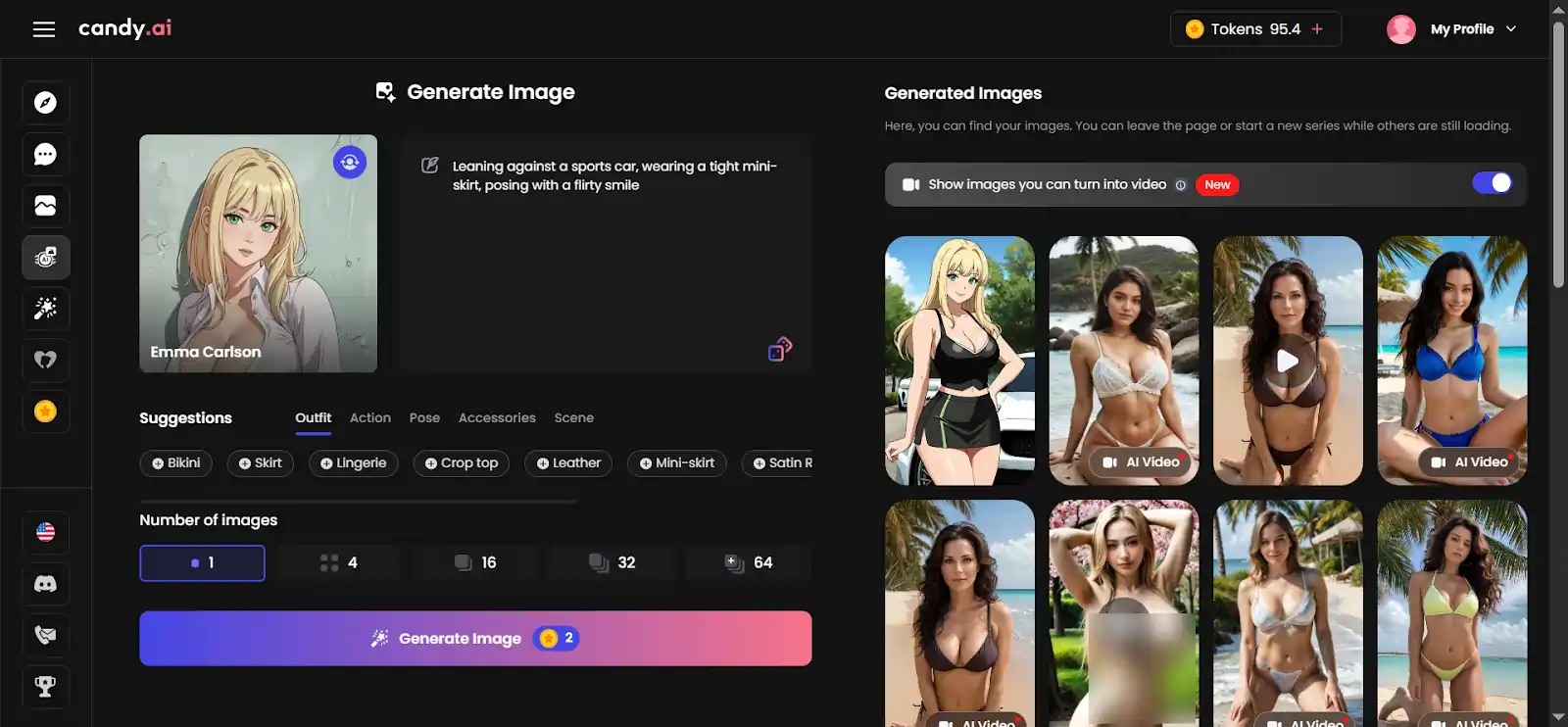 Candy AI - Advanced AI Image and Video generation