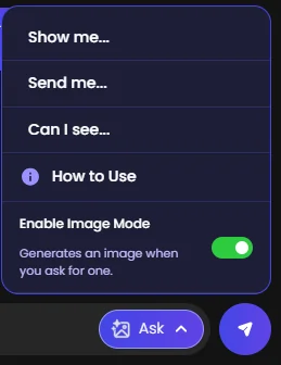 Candy AI - In Chat Image Request Style