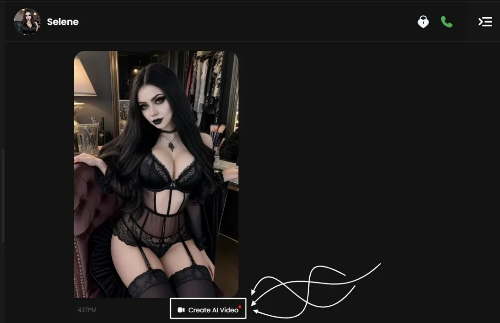 Candy AI - Visuals Creation During Chat