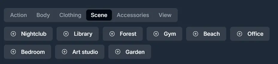 Fanfinity AI - Image Generation Scene Category