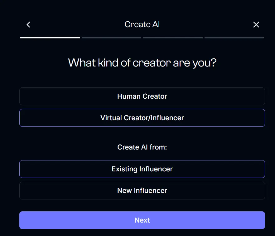 Fanfinity AI - Kind of Creator