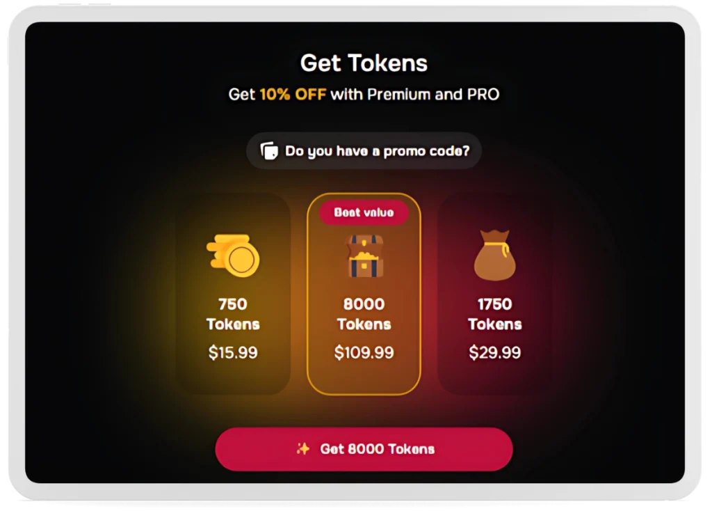 SugarLab AI Token Pack Pricing