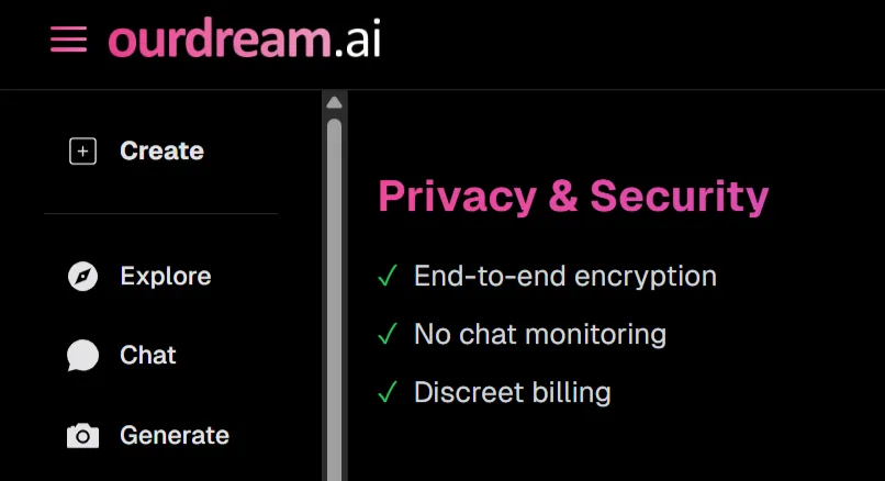 Ourdream.ai Privacy & Security