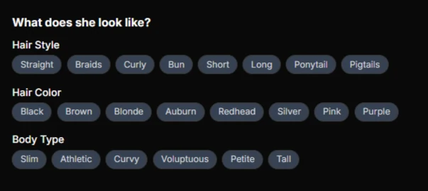 AIAllure Review 2025: My Honest, Unfiltered Experience 🔥 7 AIAllure AI Character Hair Style and Color and Body Type