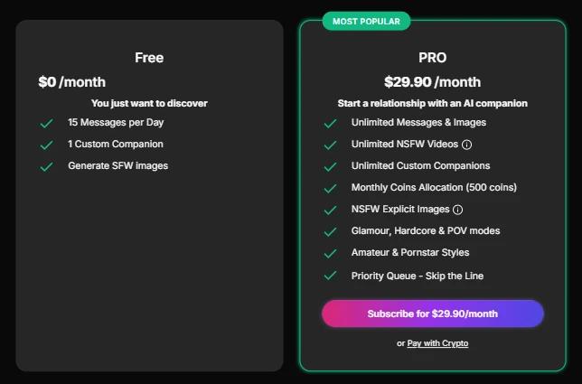 AIAllure Review 2025: My Honest, Unfiltered Experience 🔥 16 AIAllure - Pricing Plan