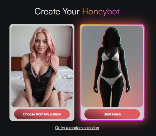 HoneyBot AI Create Your AI Character