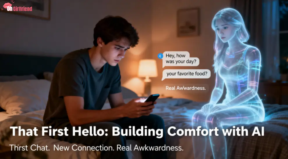 Awkward beginning of virtual relationship