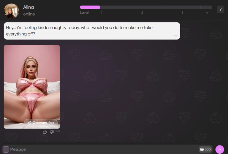 Aimour.ai Review: NSFW Video Girlfriend App You'll Crave Hard 5 AI Sexting with Alina from Aimour AI