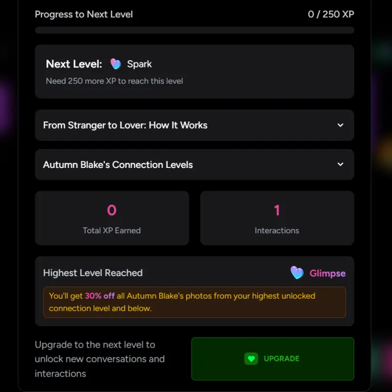 Seducify.AI Review: UNLIMITED Memory That BLOWS Minds? 12 Seducify.ai relationship level & XP earning details