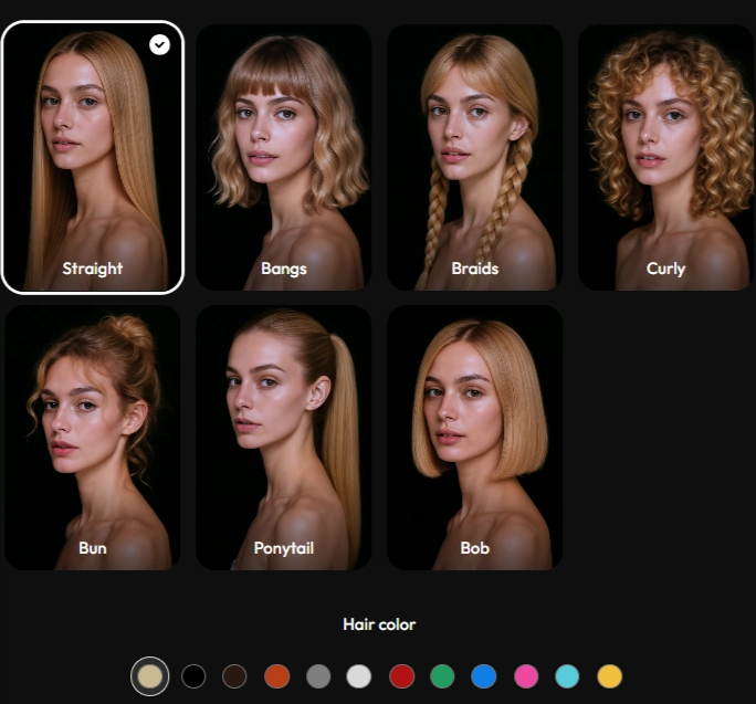 Joi AI Review 2026: Features, Pricing, Neurons and NSFW Tools 12 Joi AI - AI Character Hair Style and Color