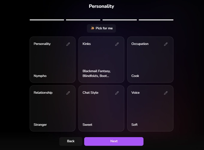 SXSY.ai Review: This $3.99 AI Girlfriend Is Actually INSANE 17 SXSY AI - AI Companion Personality