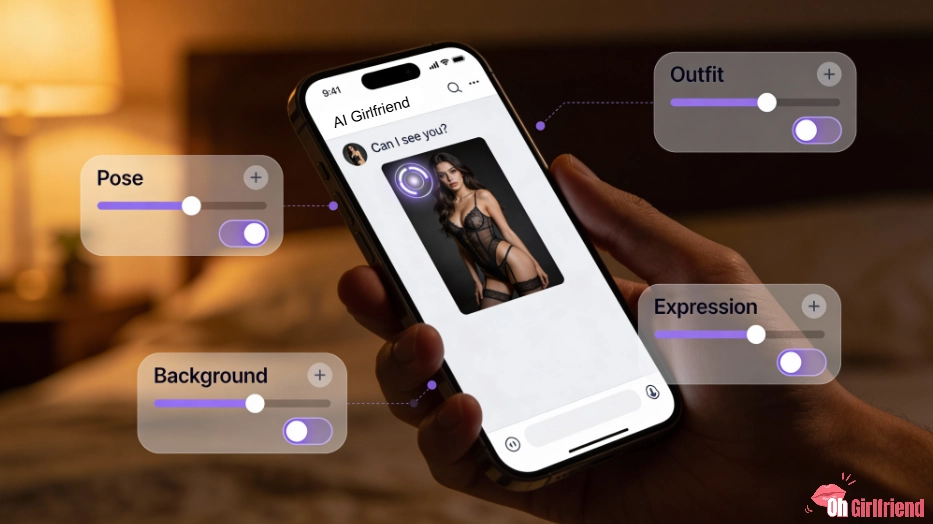 10 Best AI Girlfriend Apps That Send Pictures: Full List (2026) 2 AI girlfriend photo generation in chat