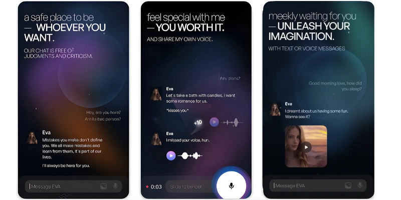 EVA AI Review 2026: Honest Take From a Premium User 5 Eva AI - Voice Interaction