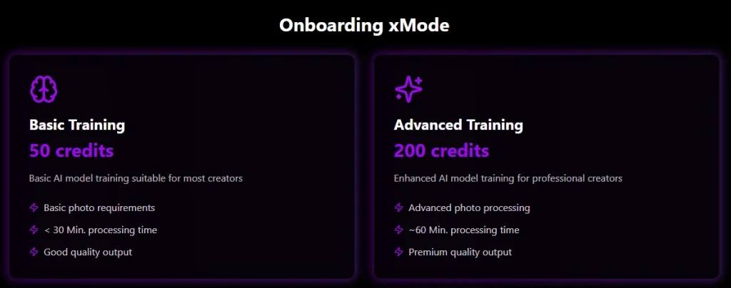 xMode AI Review 2026: Pricing, Features & NSFW Quality 4 Xmode AI - Onboarding Experience