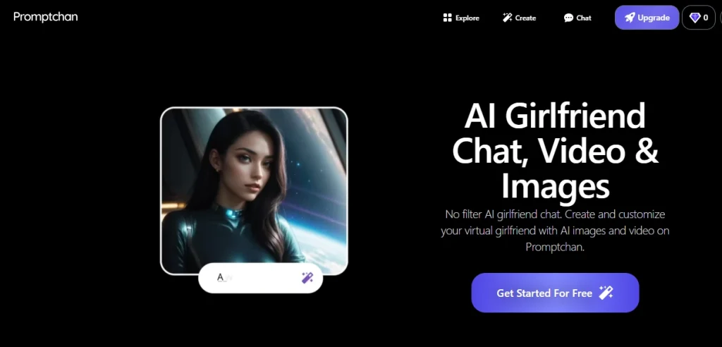 PromptChan AI Review 2026: Features, Pricing & Art Quality 3 Promptchan AI Homepage