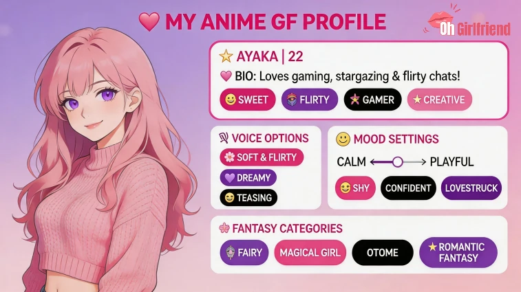 eHentai AI Review 2026: Is This Hentai Waifu Too Good For You? 5 An Anime Girlfriend Profile Page