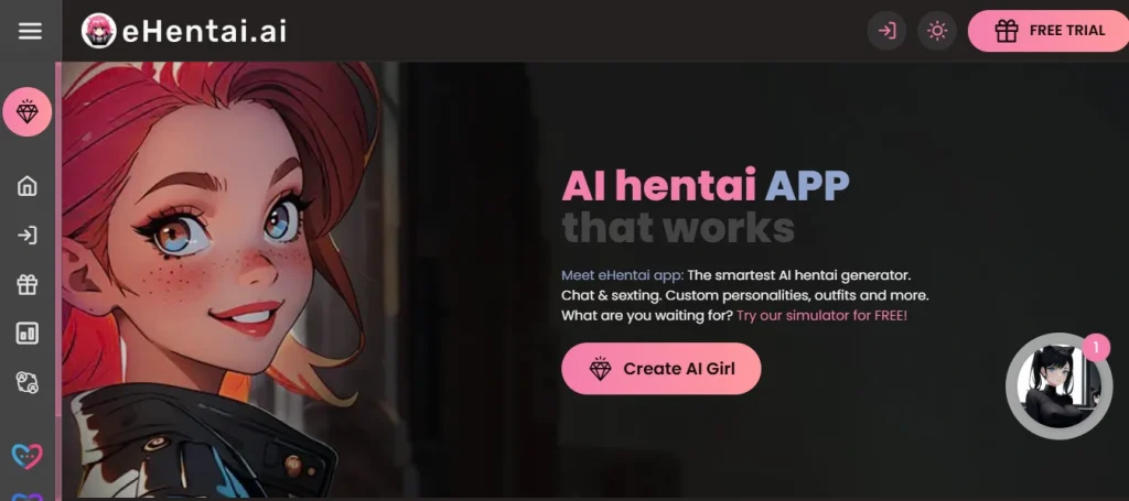 eHentai AI Review 2026: Is This Hentai Waifu Too Good For You? 4 Ehentai AI - User Interface
