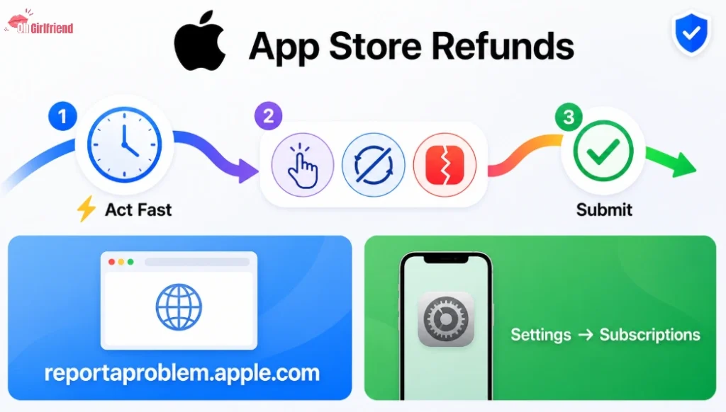 AI Girlfriend App Refund Policy Guide 2026 (All Platforms) 4 Apple Store Refund Policy