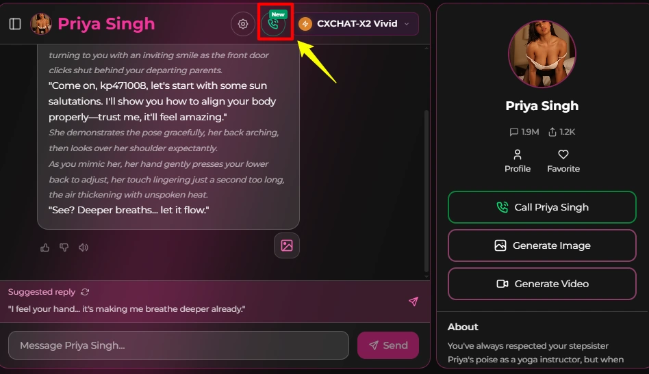 CharaxAI Review 2026: The NSFW AI Filter Test Results 7 CharaxAI Audio calls feature