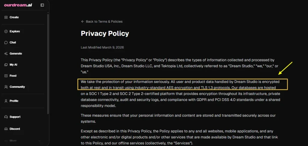 Is OurDream AI Safe? Privacy, Billing & Chat Risks (2026) 5 Privacy Policy of OurDream