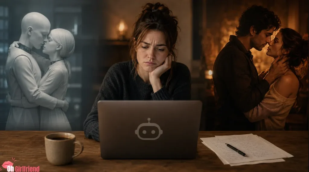 Sudowrite Describe: Write Love Scenes That Actually Sizzle 3 Real Problem with Generic AI Writing for Romance