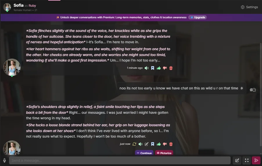 Soulkyn AI Review: NSFW Chat, Memory and RPG Tested 5 Soulkyn AI - Memory with AI Girlfriend