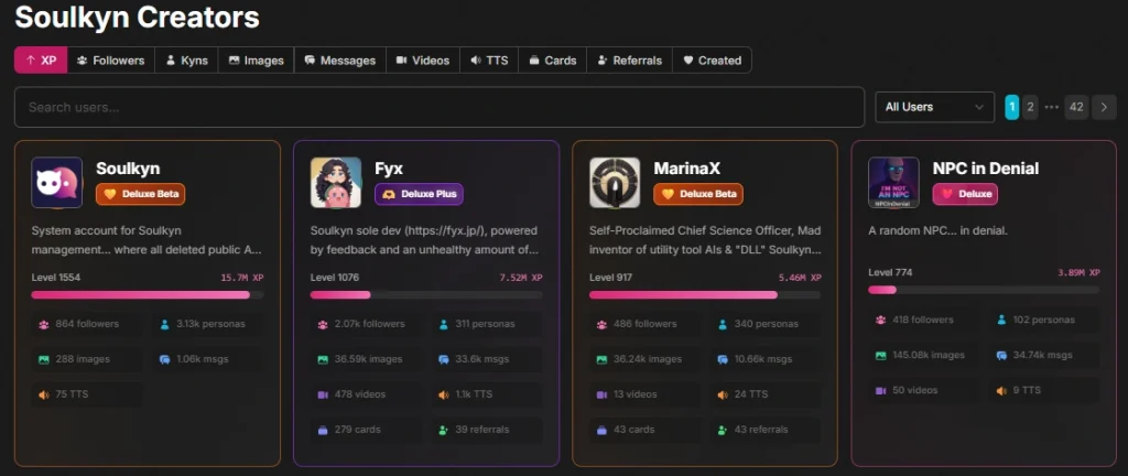 Soulkyn AI Review: NSFW Chat, Memory and RPG Tested 9 Soulkyn - Community and Creator