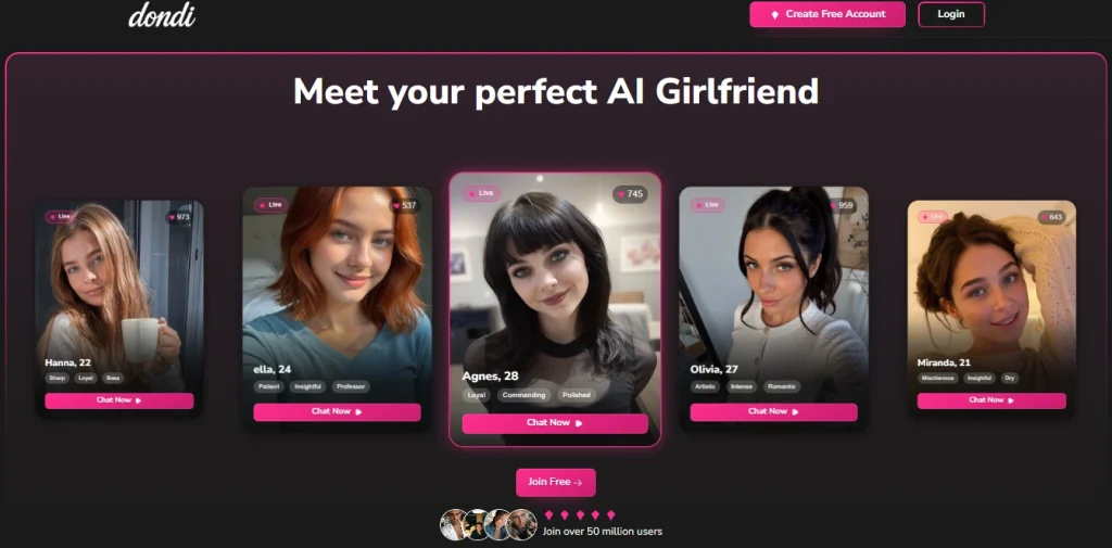 Dondi AI Review 2026: AI Girlfriend That Actually Cares 3 Dondi AI
