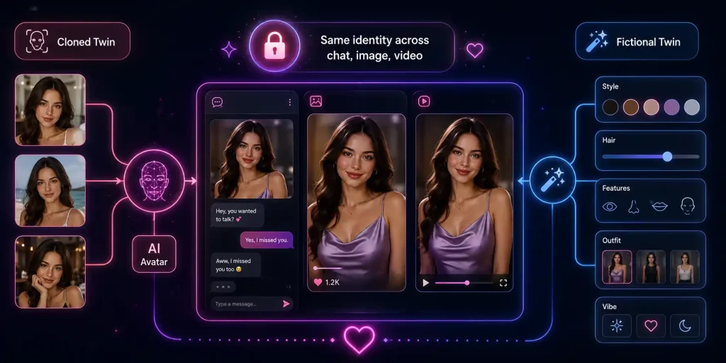 7 AI Girlfriend Apps With Consistent Digital Twin Models 2 AI Digital Twin AI Girlfriend