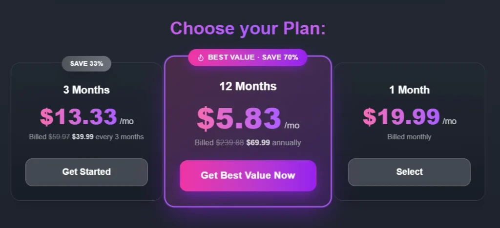 FlirtCam AI Review: We Tested the Live Cam Experience in 2026 10 FlirtCam AI - Pricing Plan