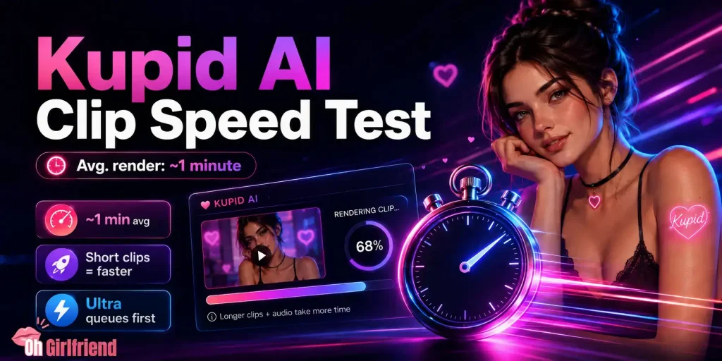 Kupid AI Video Feature Tested: Are the AI Girlfriend Clips Worth It? (2026) 3 Kupid AI Clip Test