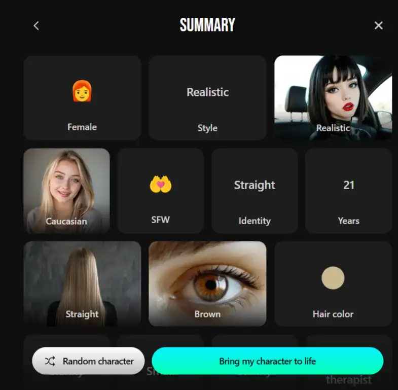 Is Lovescape Safe? What We Actually Found After Testing It 6 Lovescape AI Character Summary