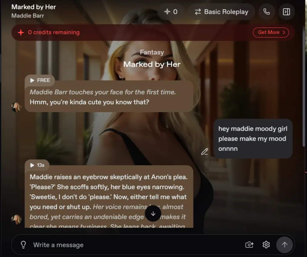 Nectar AI Roleplay: Is It Really Uncensored? We Found Out 4 Nectar AI - AI roleplaying chat with AI companion Maddie