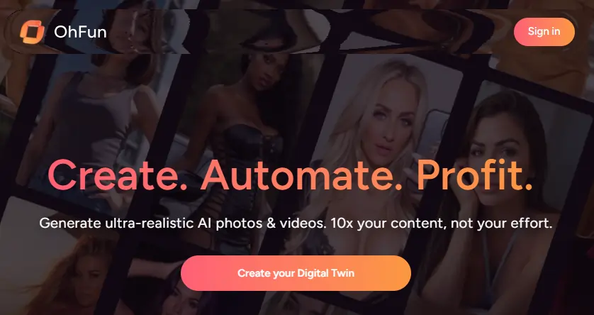 OhChat AI Review 2026: Features, Pricing and Full Verdict 7 oh.fun HomePage