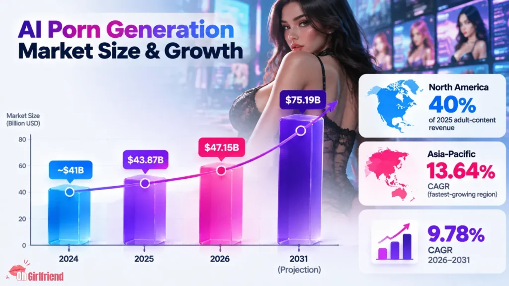 AI porn generation market growth chart