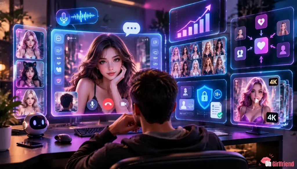 Future AI content generation technology concept