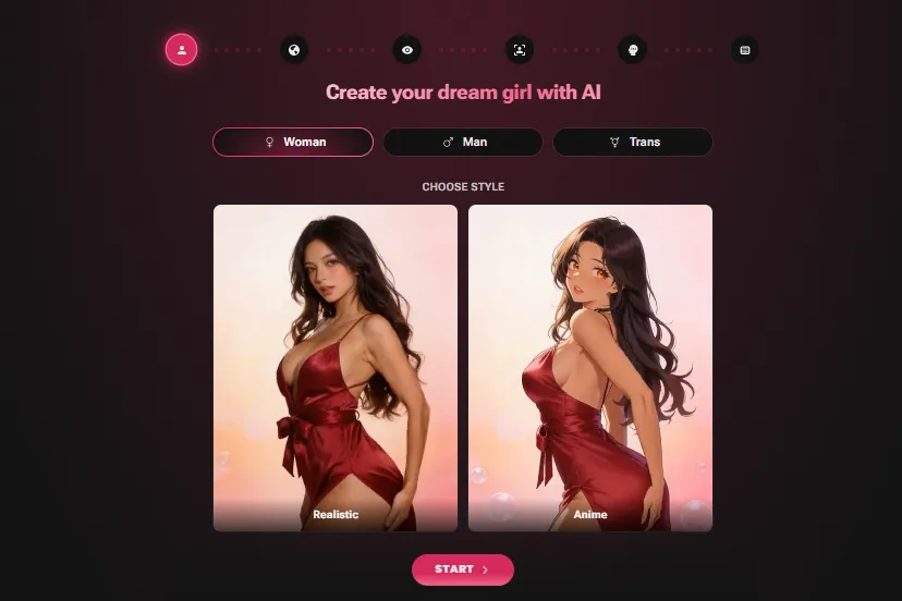 Secret Desires AI - AI Girlfriend Generator